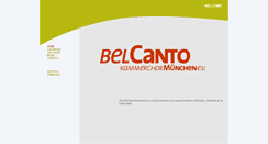 Desktop Screenshot of belcanto-muenchen.de